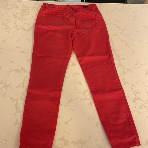 Red Cropped Jeans - Picture 2 of 4